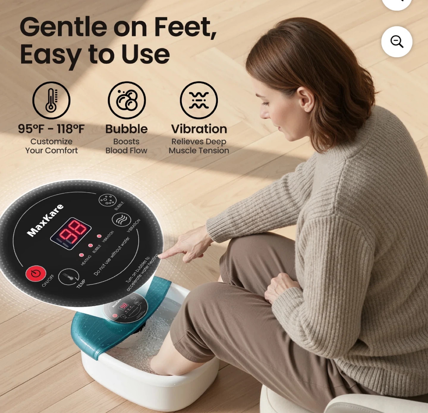 MaxKare Foot Spa Bath Massager - photo 2