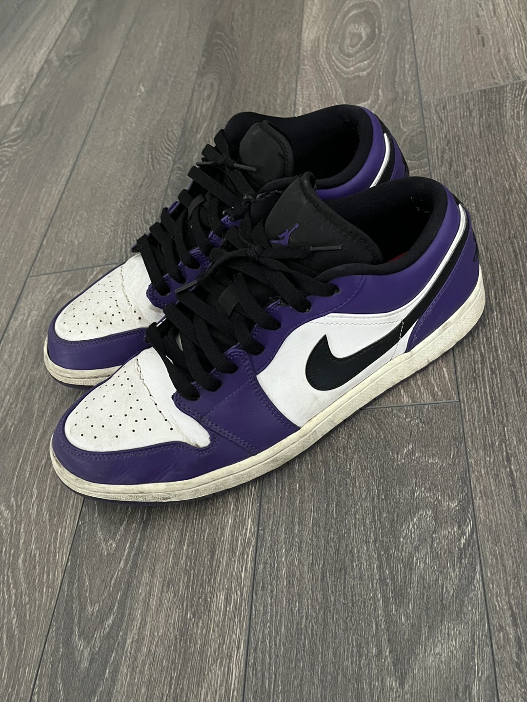 Air Jordan 1 Low Court Purple White US11.5 - photo 2