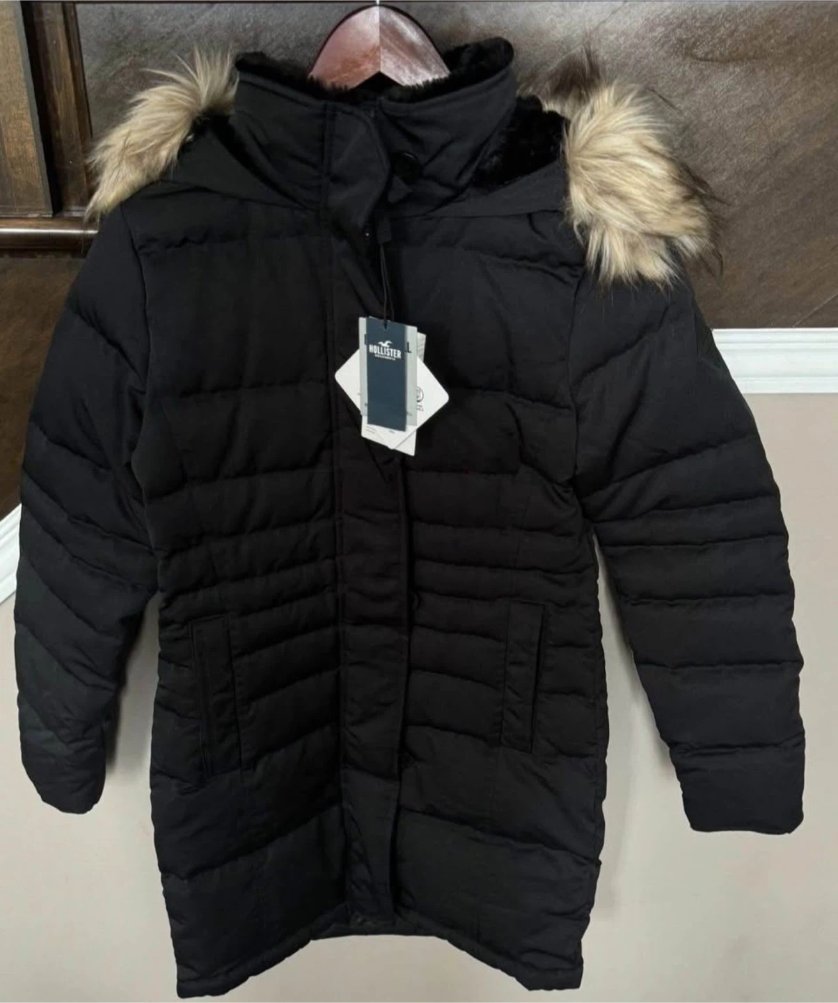New Hollister Puffer Winter Coat