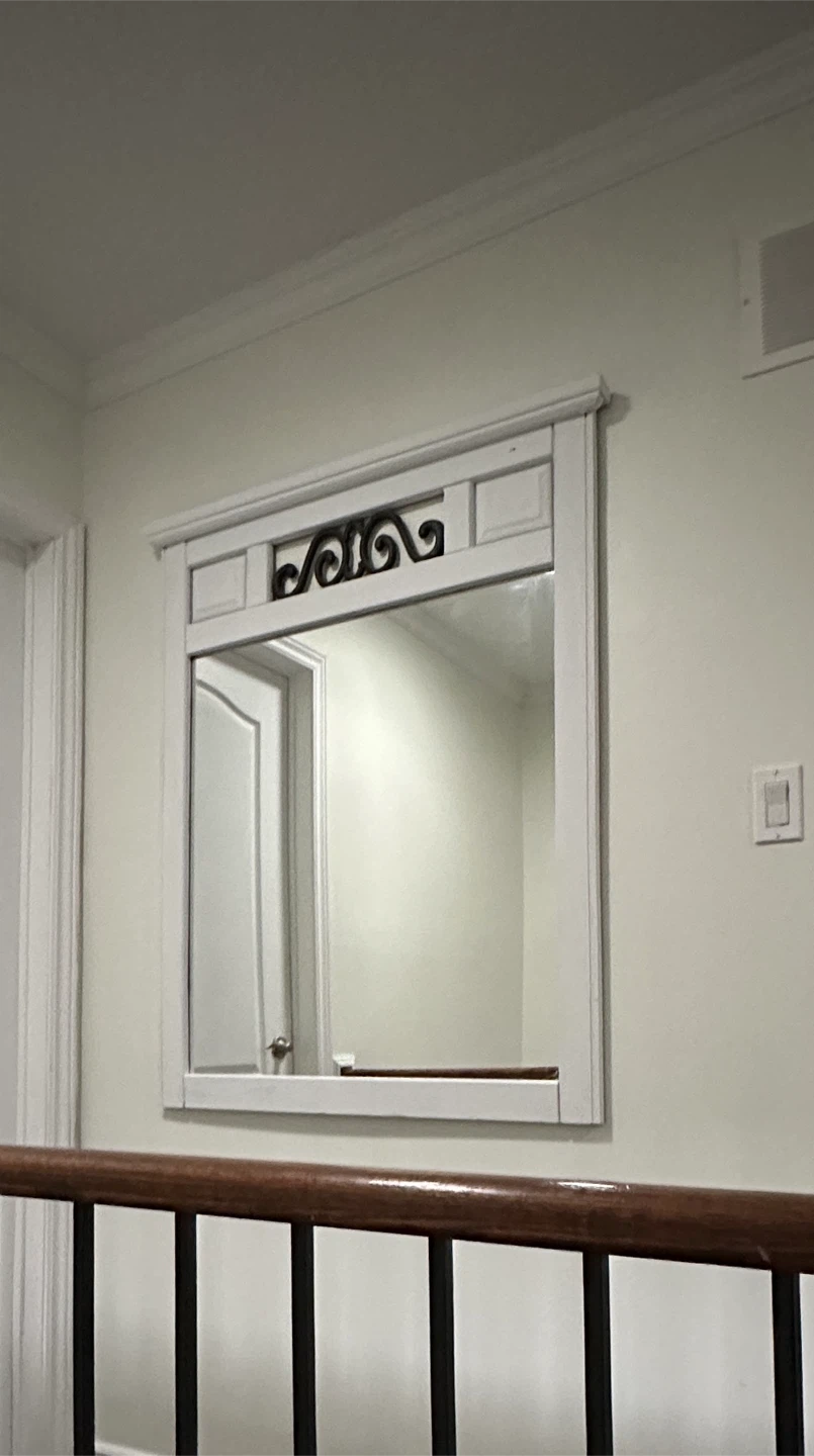 Decorative Wall Mirror with Scrollwork Accent - photo 2