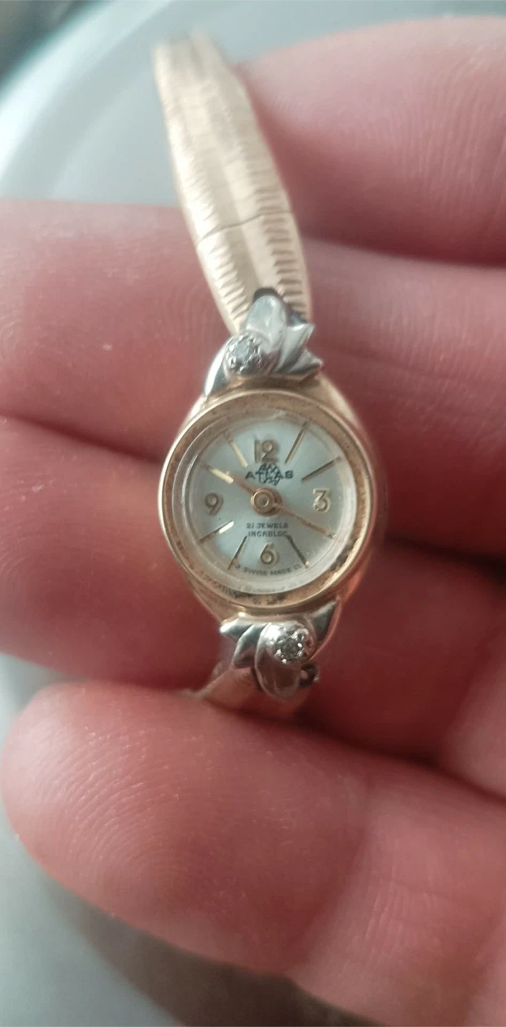 14K Gold Athos 21 Jewels Women's Watch