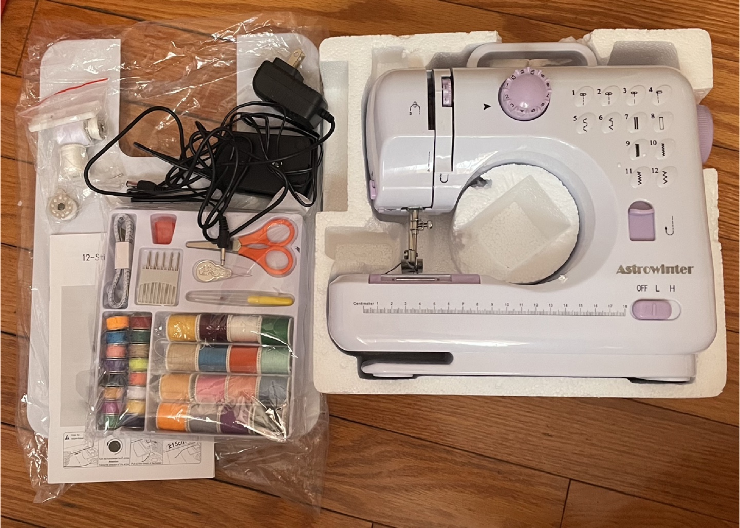 Mini Sewing Machine with Extension Stand and Accessories - photo 2