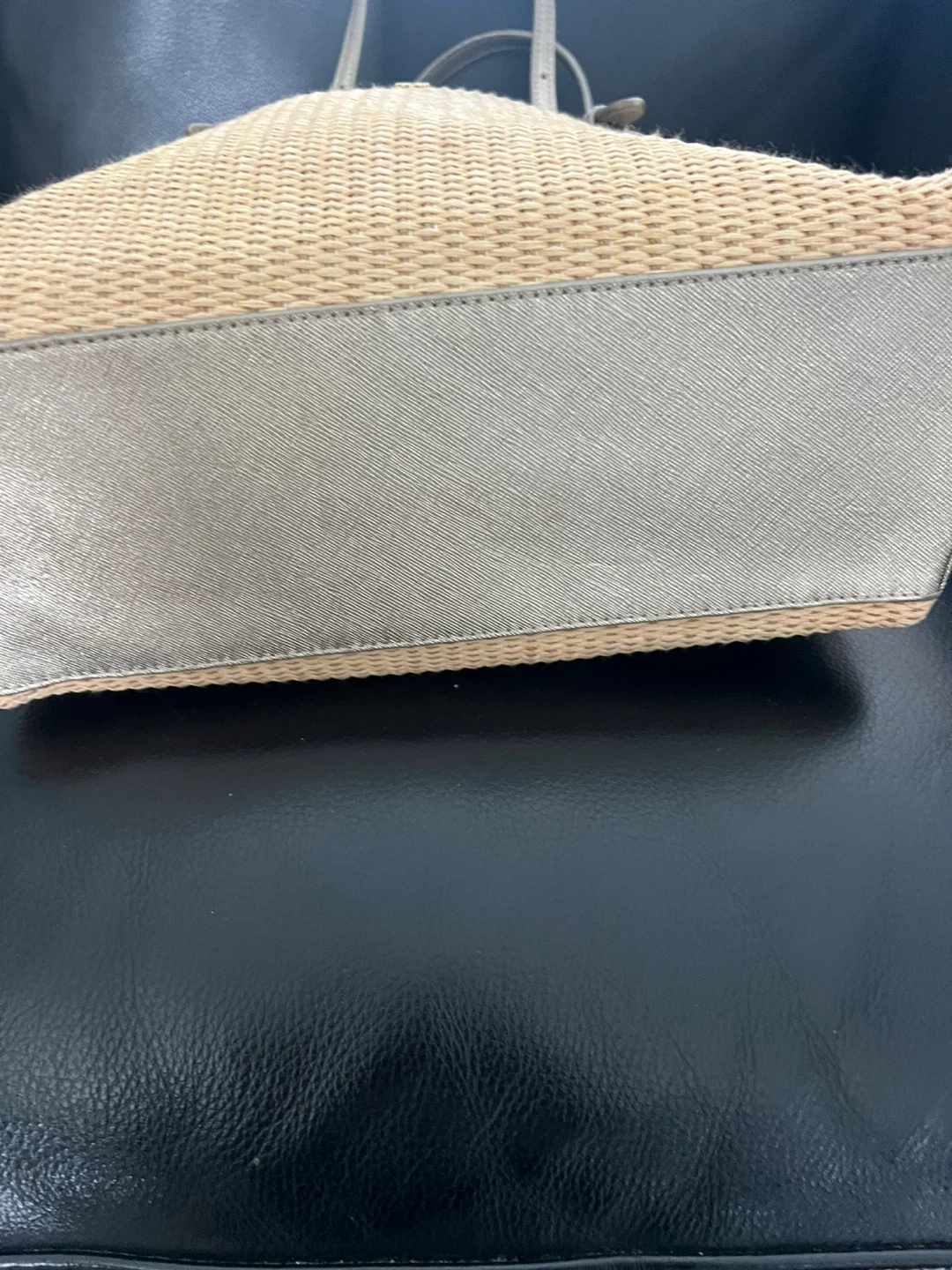 Tory Burch Straw Tote Bag Gold Accents - photo 4
