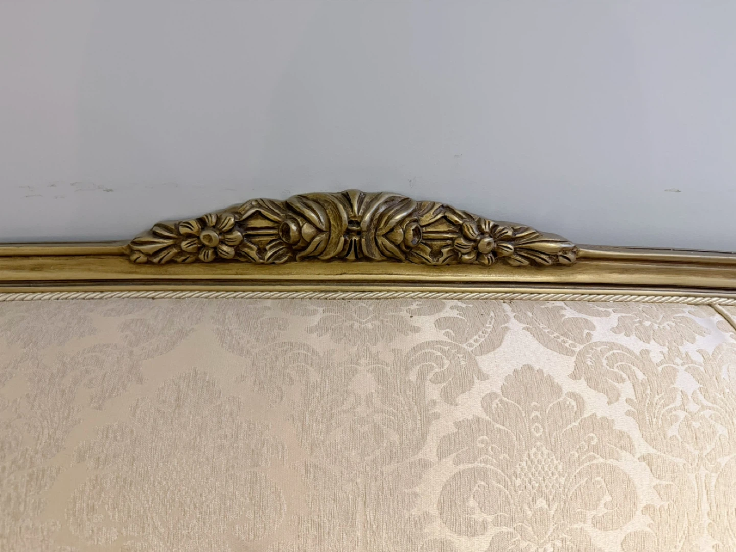 French Style Sofa with Gold Accents - photo 4