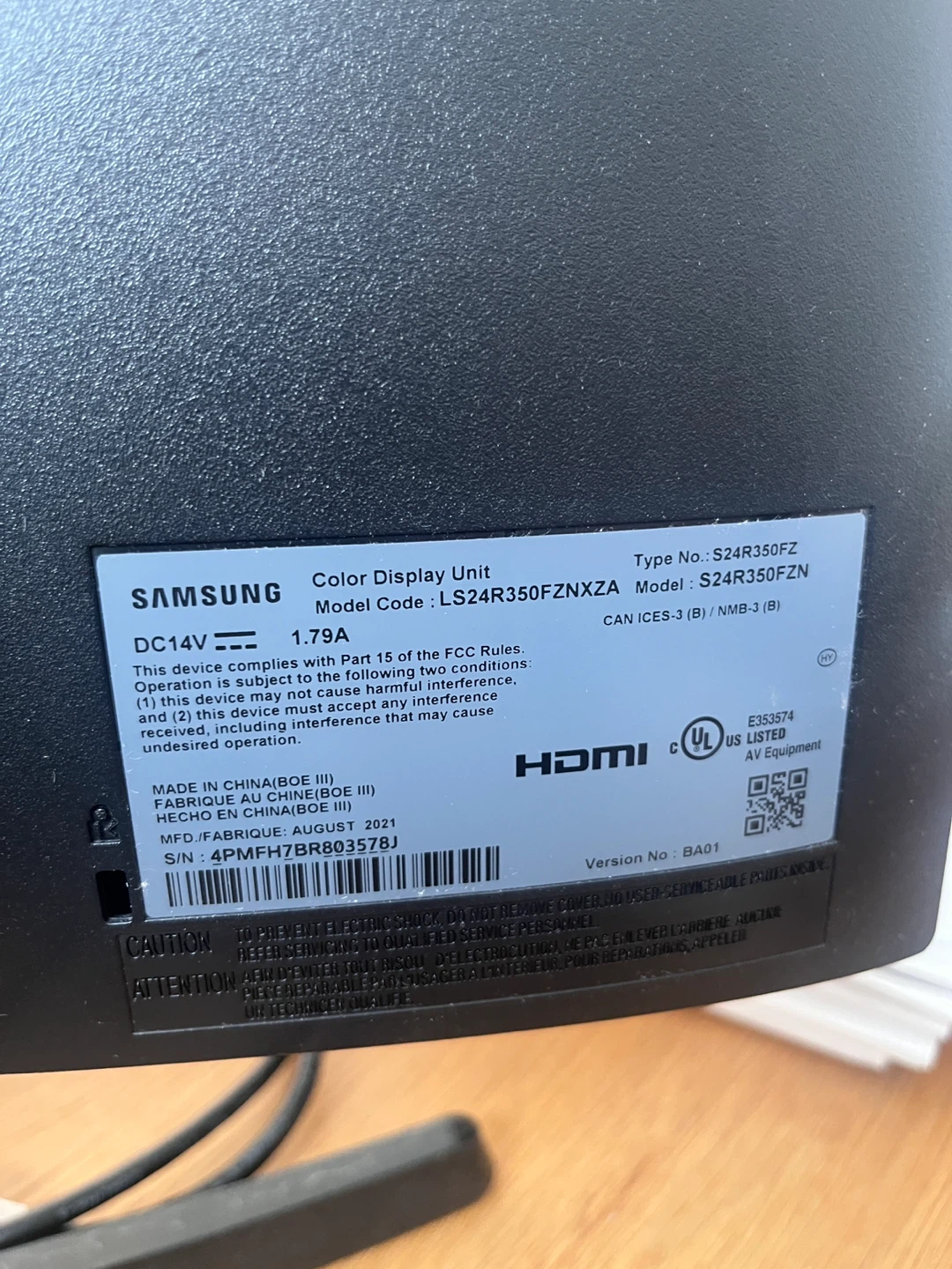 Samsung 24" LS24R350FZ Monitor - photo 2
