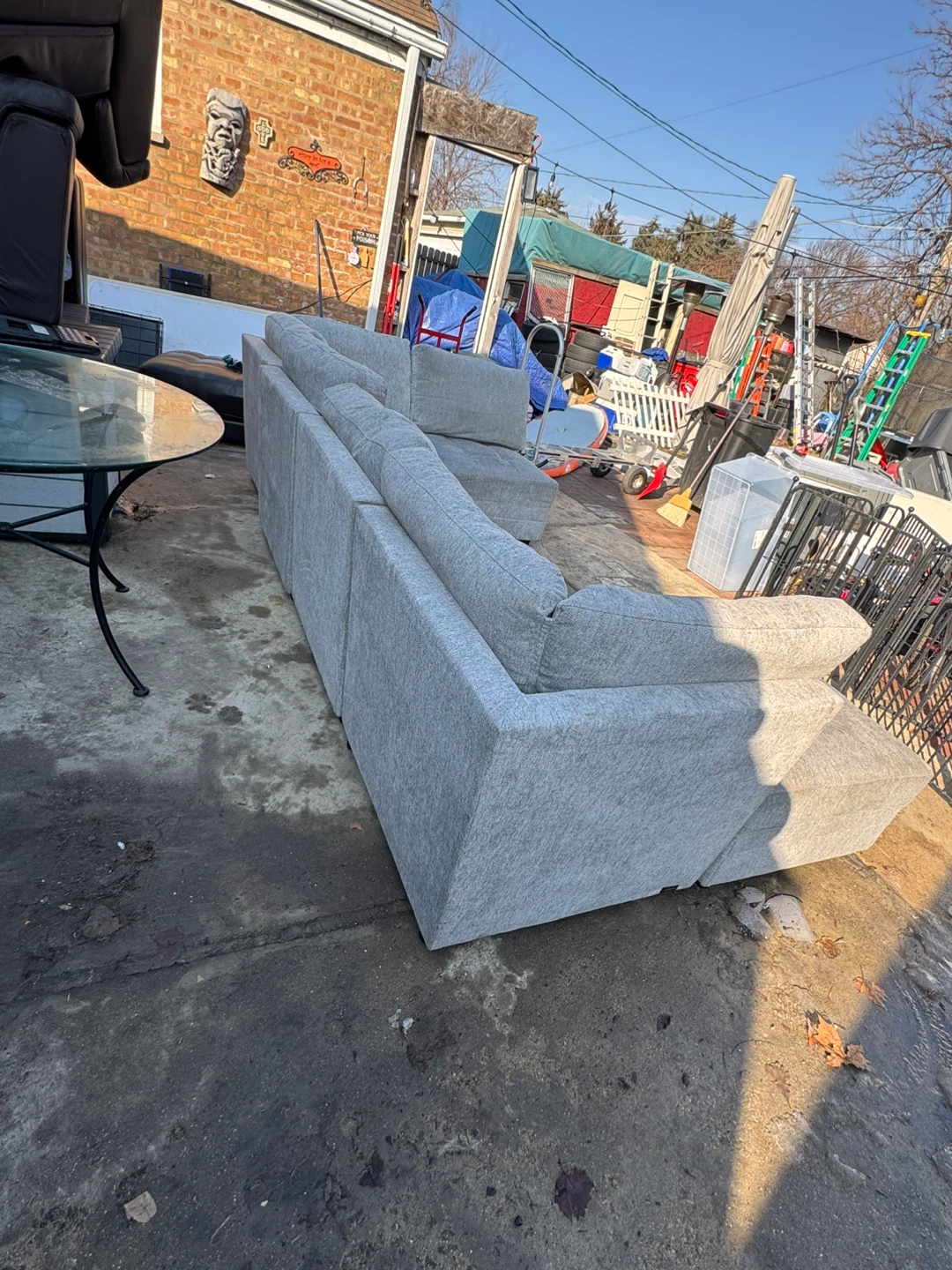 Gray Sectional Sofa - photo 5