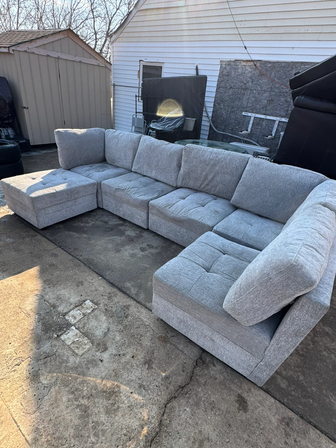 Gray Sectional Sofa