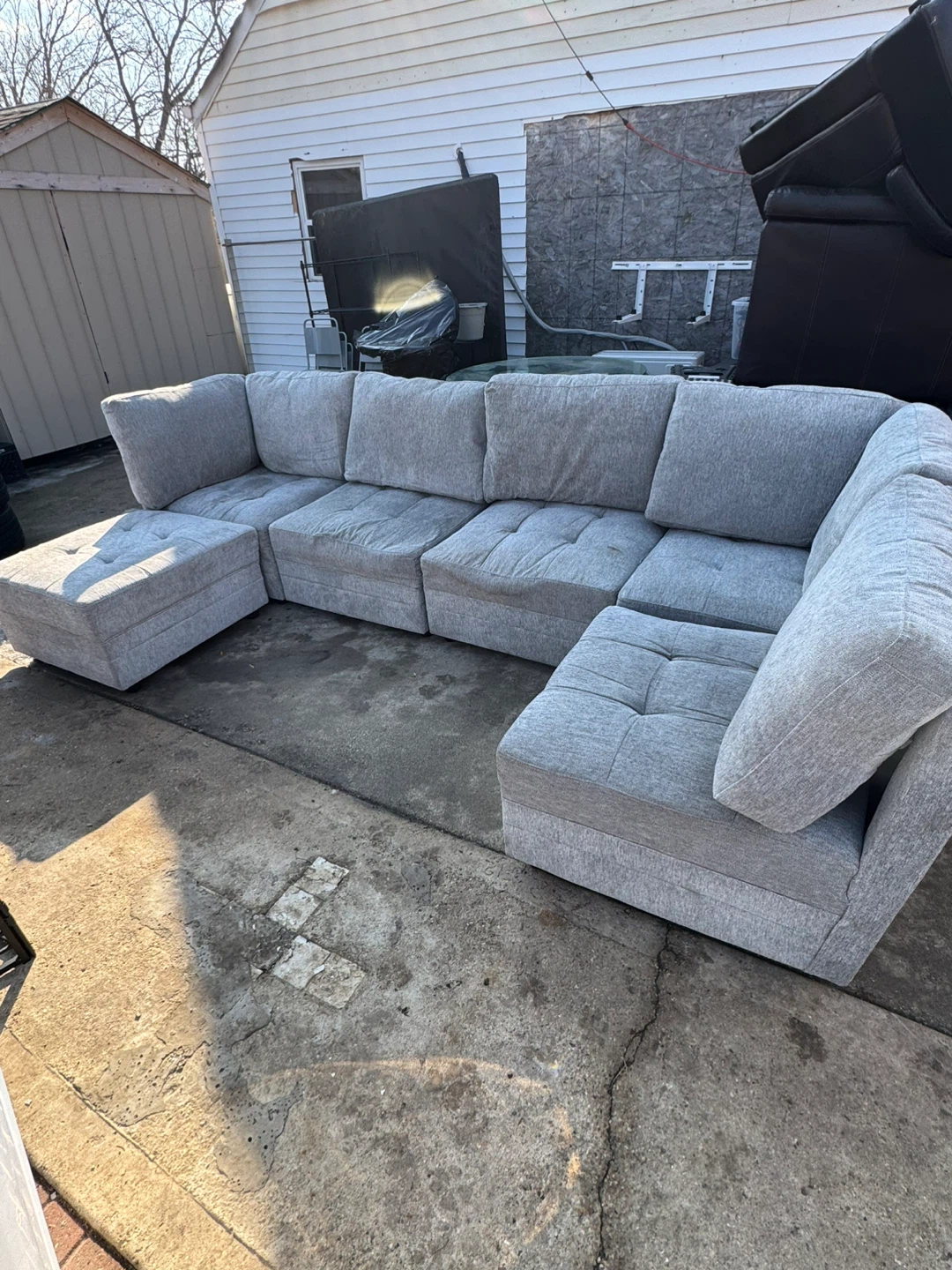 Gray Sectional Sofa - photo 2
