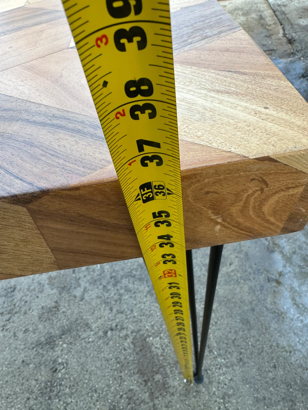 Wooden Console Table with Metal Legs - photo 5