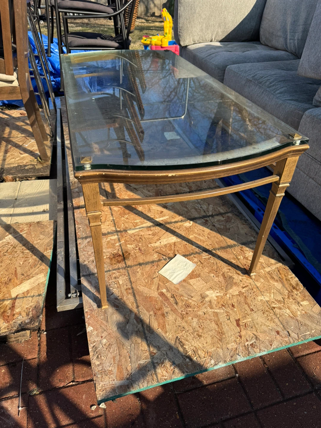 Glass Top Console Table - photo 3