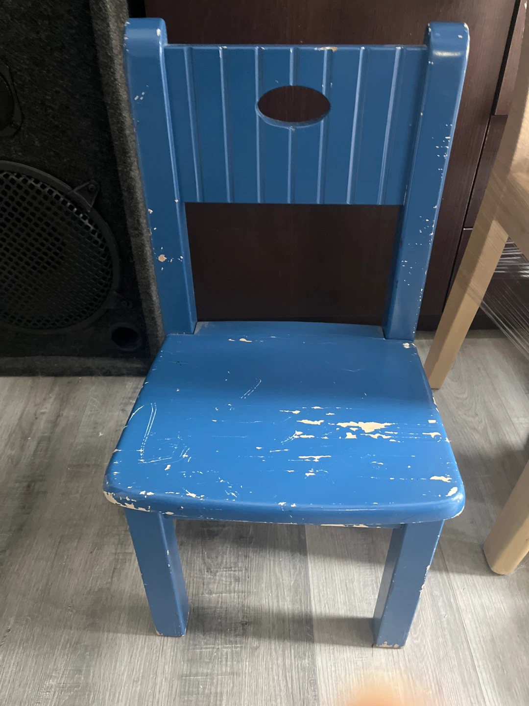 Blue Wooden Children's Chair - photo 2