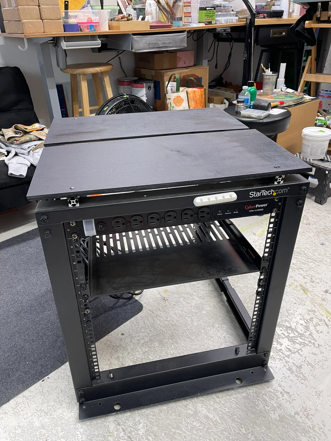 StarTech.com 4-Post 12U Open Frame Server Rack
