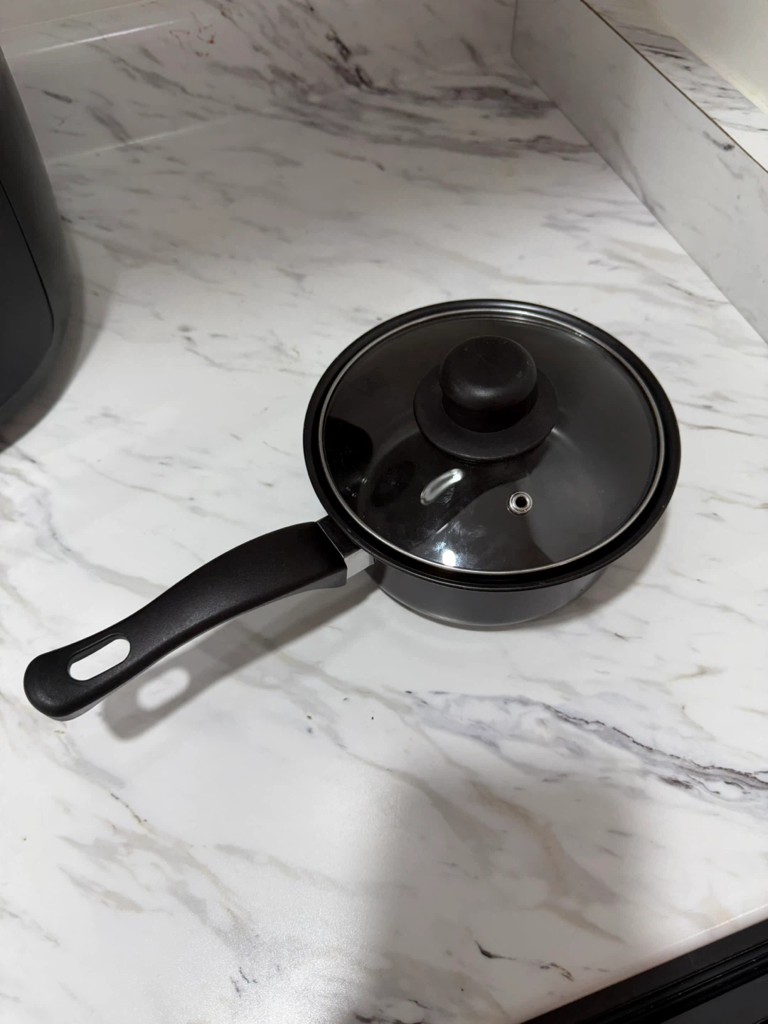 Small Black 4-Piece Cookware Set with Lids - photo 4