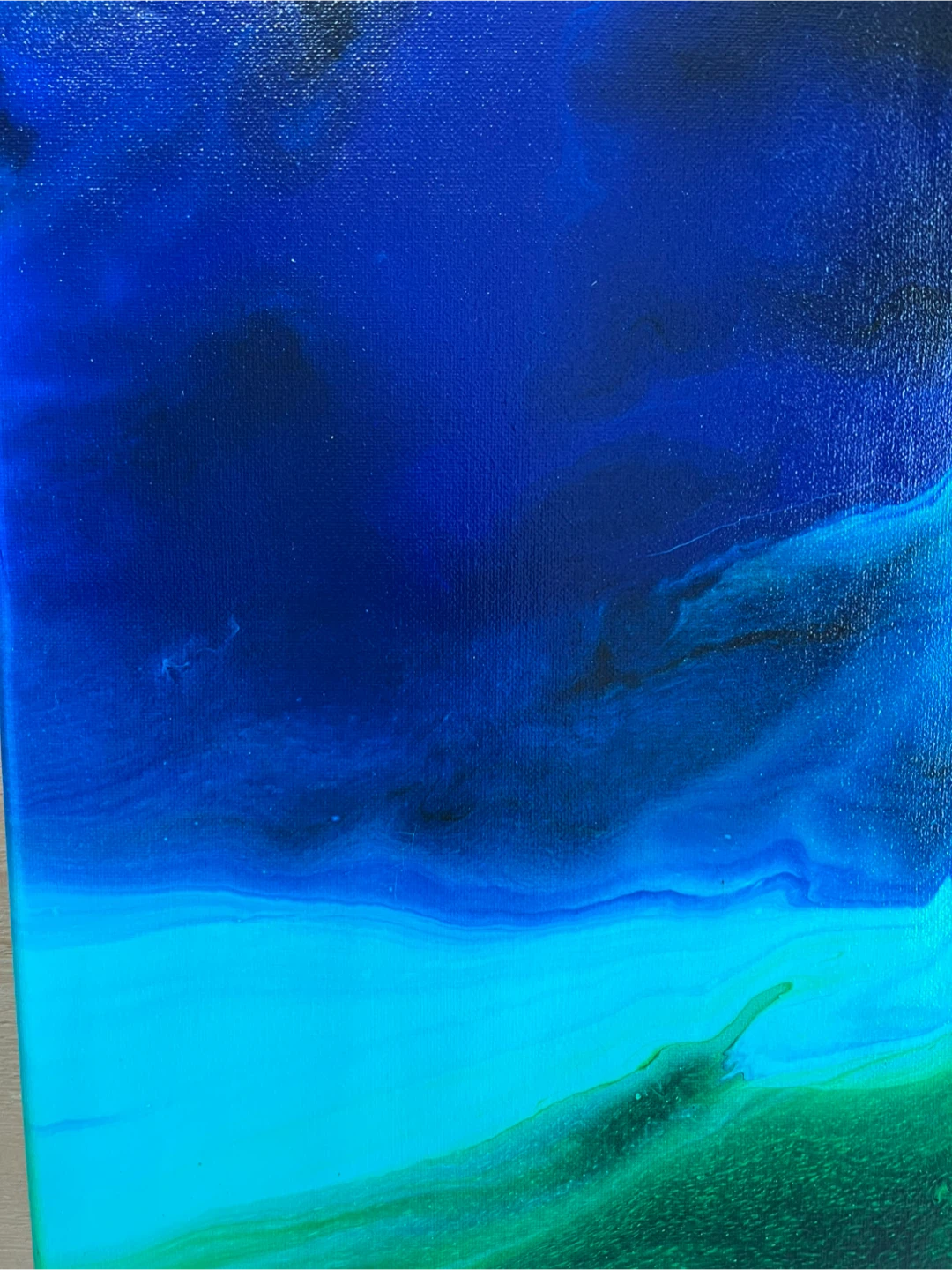 “Prairie Field “ Abstract Fluid Art Painting - photo 4