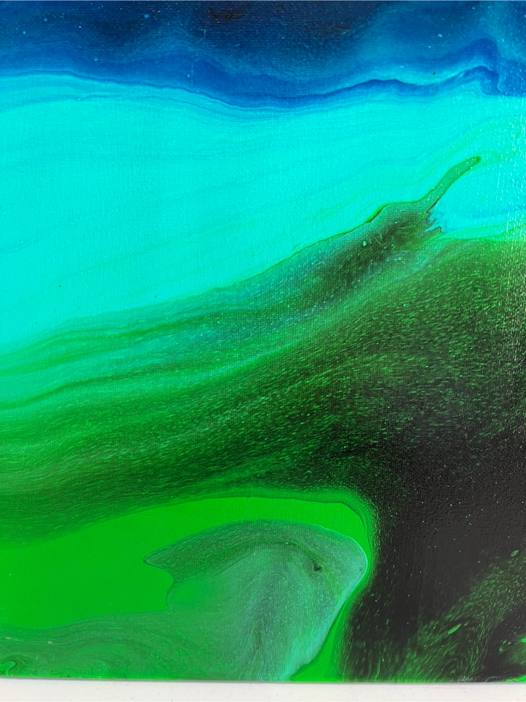 “Prairie Field “ Abstract Fluid Art Painting - photo 3