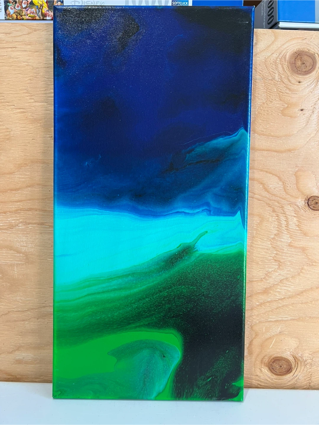 “Prairie Field “ Abstract Fluid Art Painting