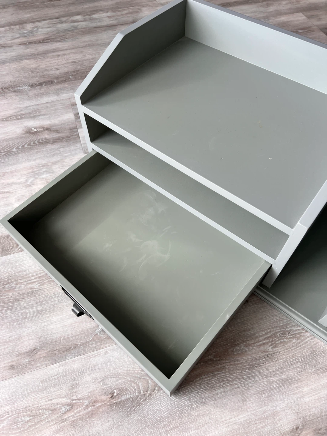 HOMESENSE Grey Desk Organizer with Drawer - photo 4
