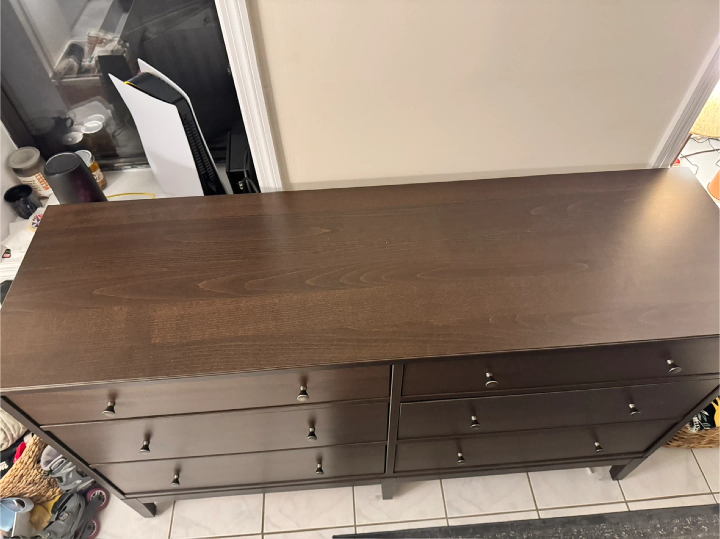 Dark Brown 6-Drawer Dresser - photo 2