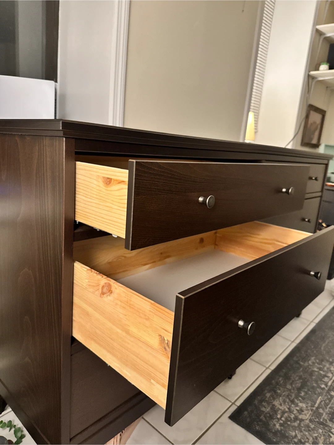Dark Brown 6-Drawer Dresser - photo 3