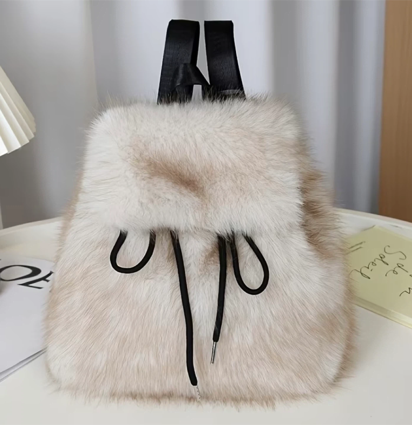 New Faux Fur Backpack - photo 3