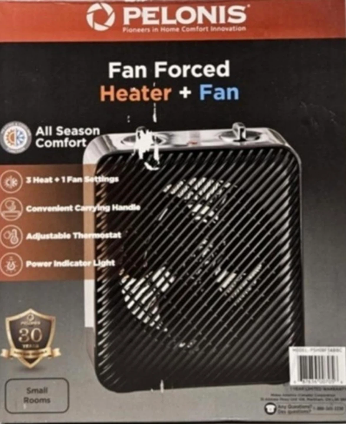 Pelonis Fan Forced Heater + Fan