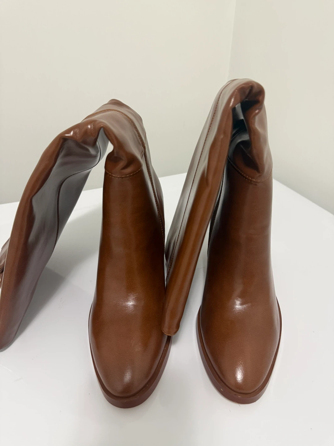 ISNOM Women's Brown Knee-High Boots Size 10 - photo 2