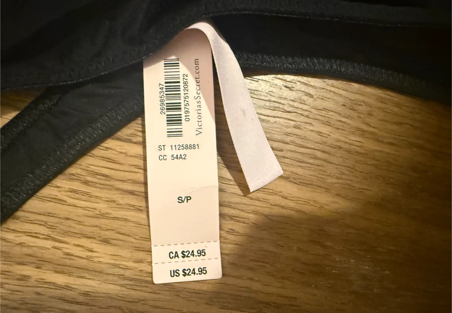 Victoria's Secret Black G-String Small/Petit - photo 3