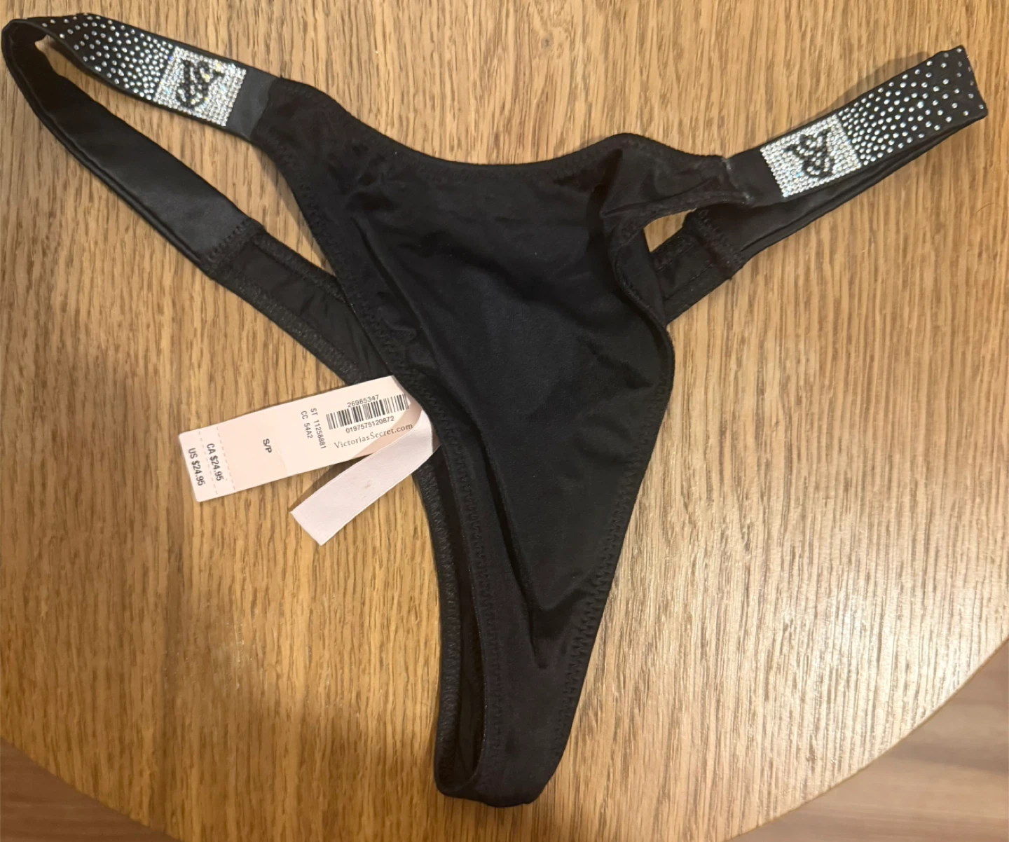 Victoria's Secret Black G-String Small/Petit