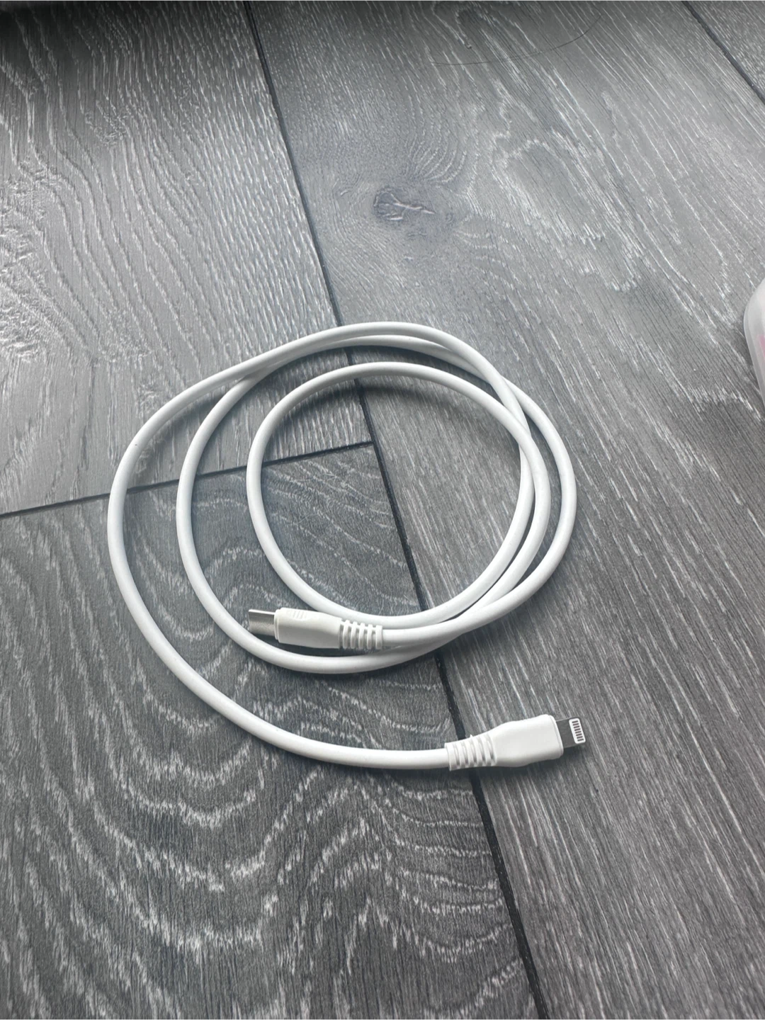 White USB-C to Lightning Cable