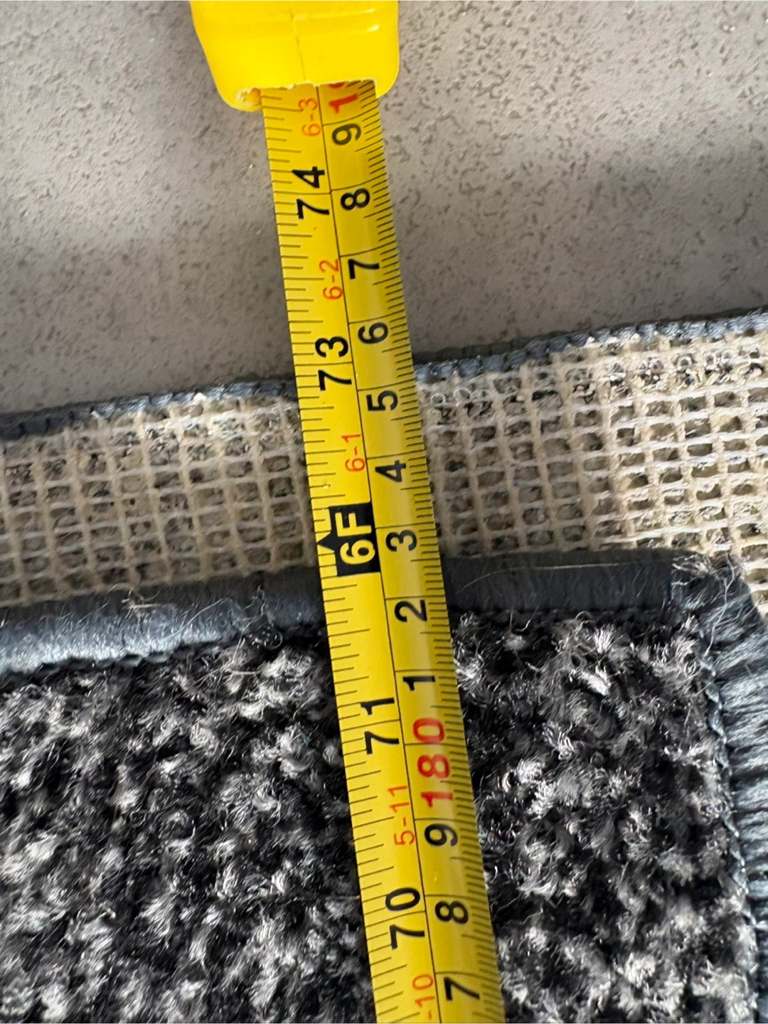 6x8 ft Grey Shag Rug - photo 3