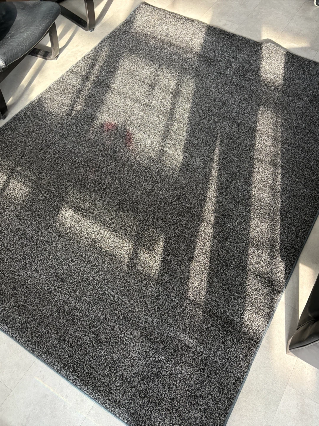 6x8 ft Grey Shag Rug