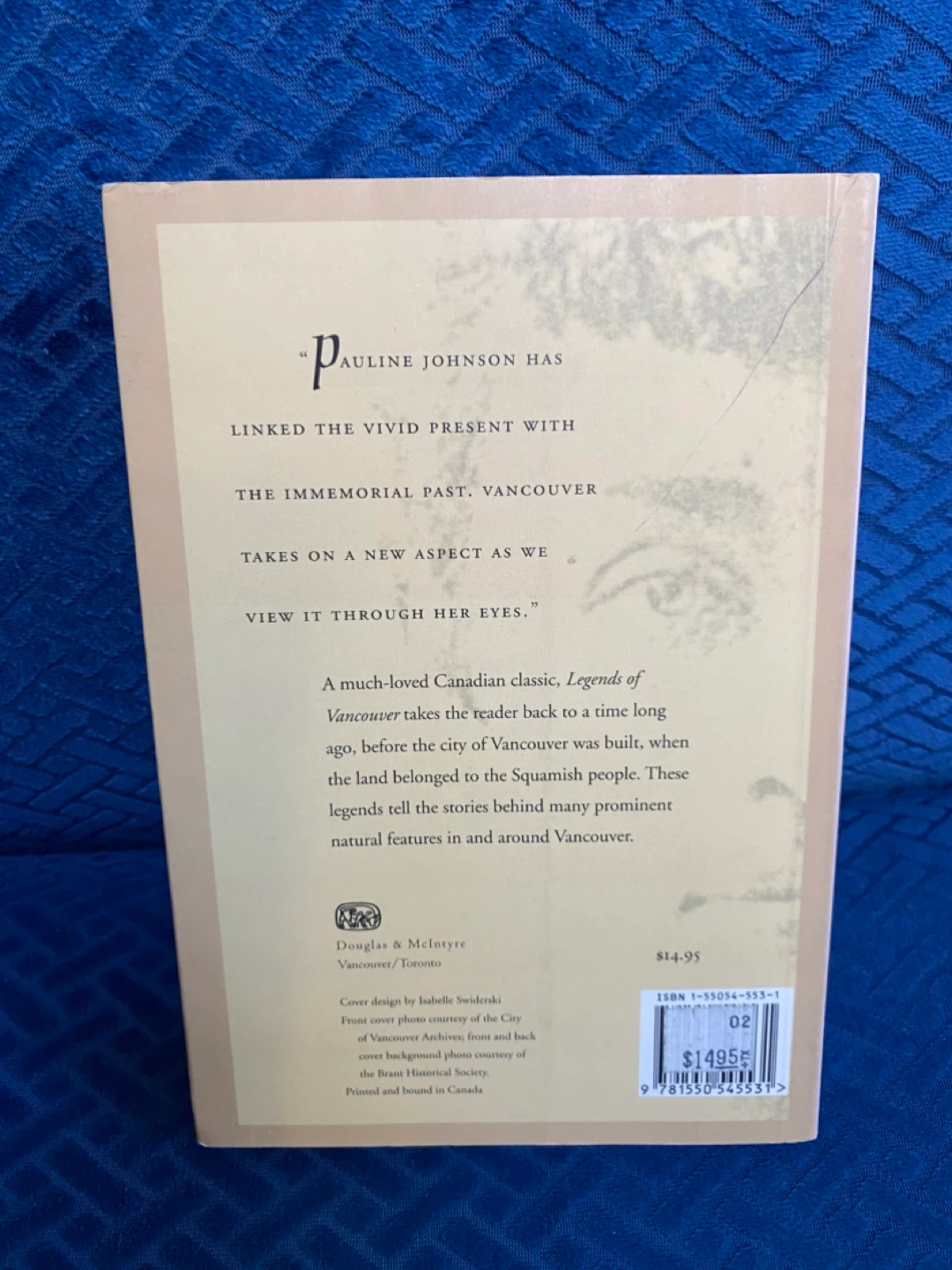 Legends of Vancouver by E. Pauline Johnson Paperback Book - photo 2