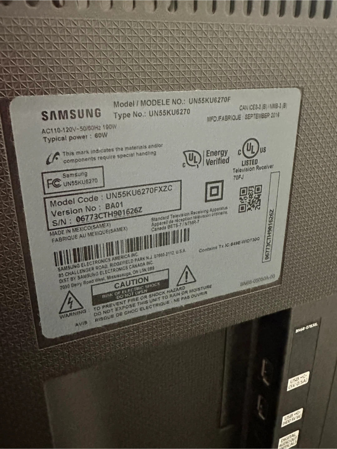 Samsung UN55KU6270F 55-inch 4K UHD Smart TV - photo 2