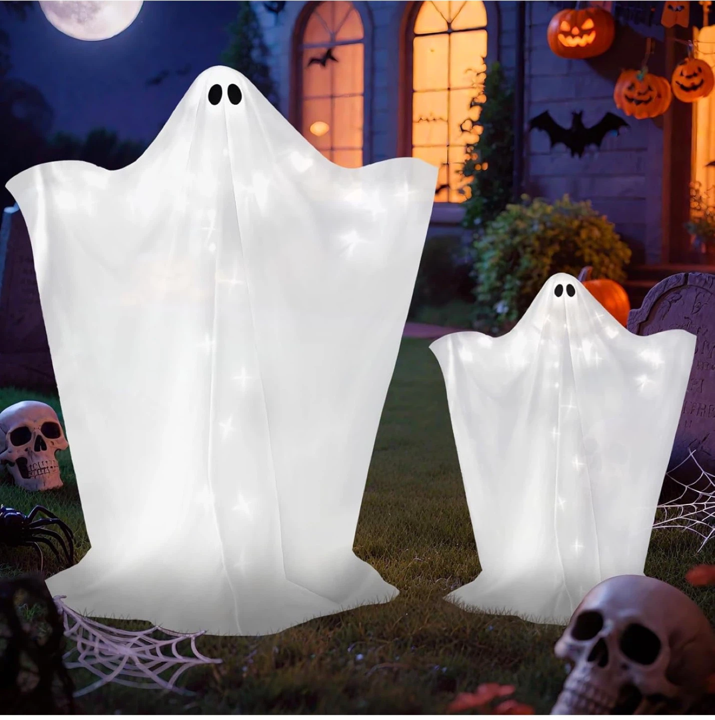 GlexpFest Halloween Light-Up Ghost Decorations (2 Pack) - photo 2