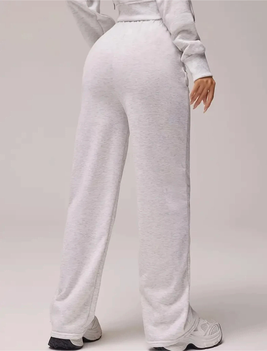 New Light Grey Wide-Leg Sweatpants - photo 4