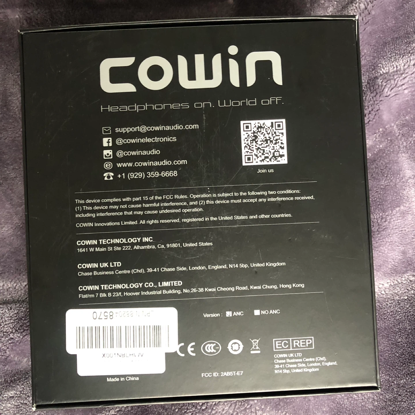 Cowin E7 Pro ANC Wireless Headphones - photo 2