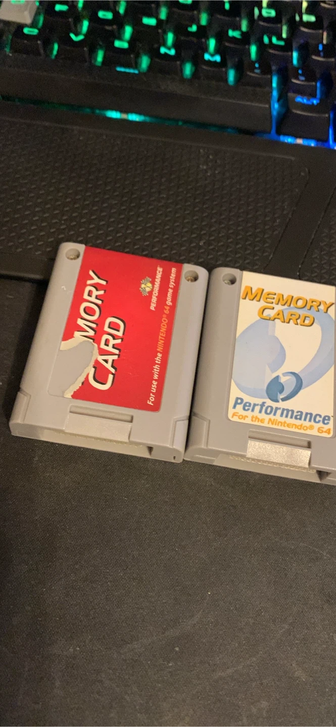 Performance Memory Cards for Nintendo 64 (2x)