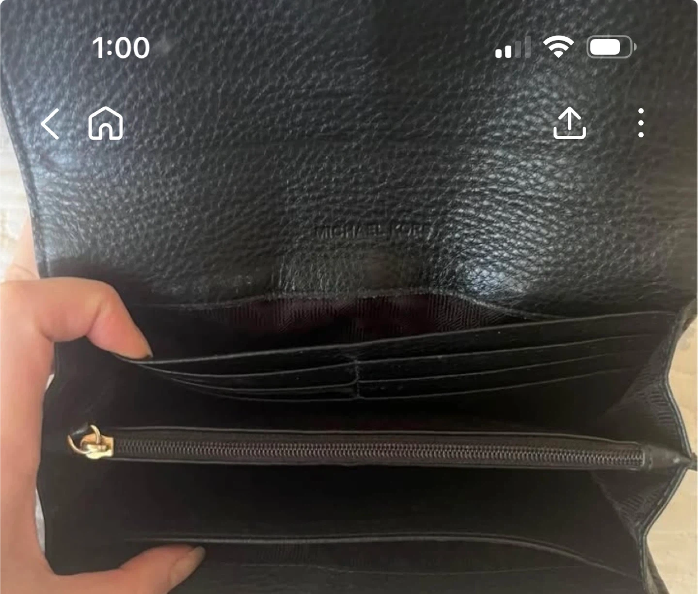 Michael Kors Black Leather Wallet - photo 2