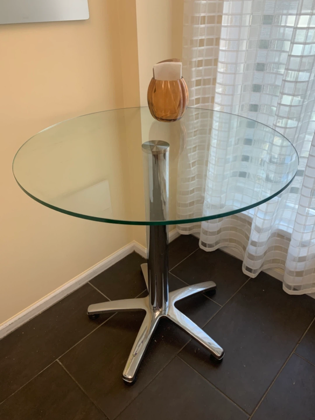 Glass Top Nook Table