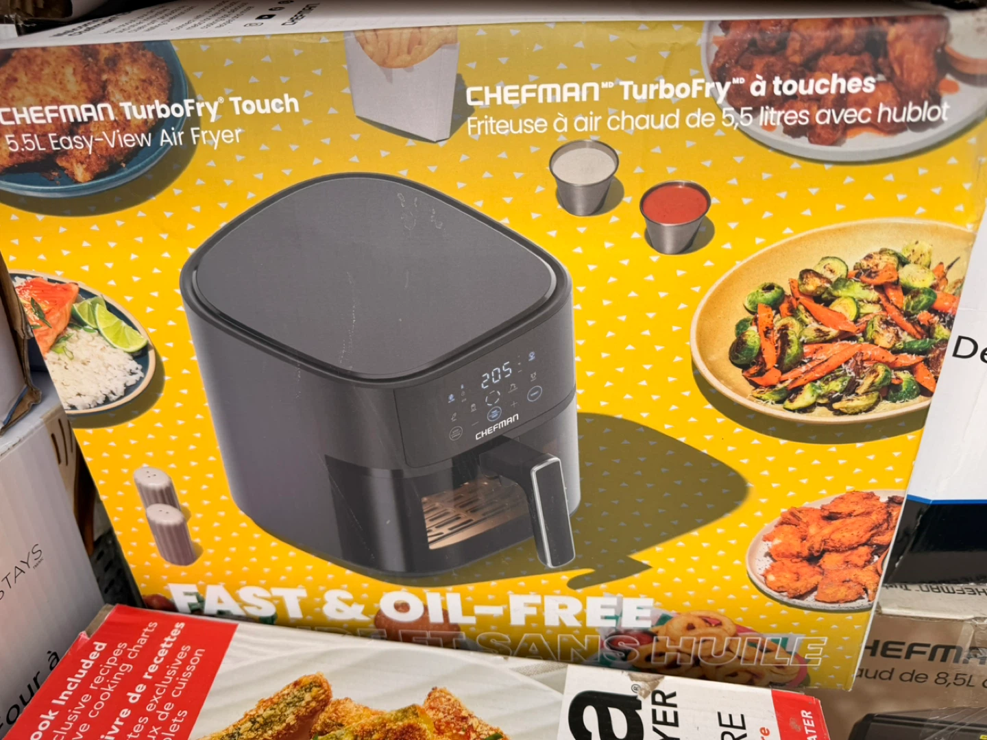Chefman TurboFry Touch 5.5L Easy-View Air Fryer
