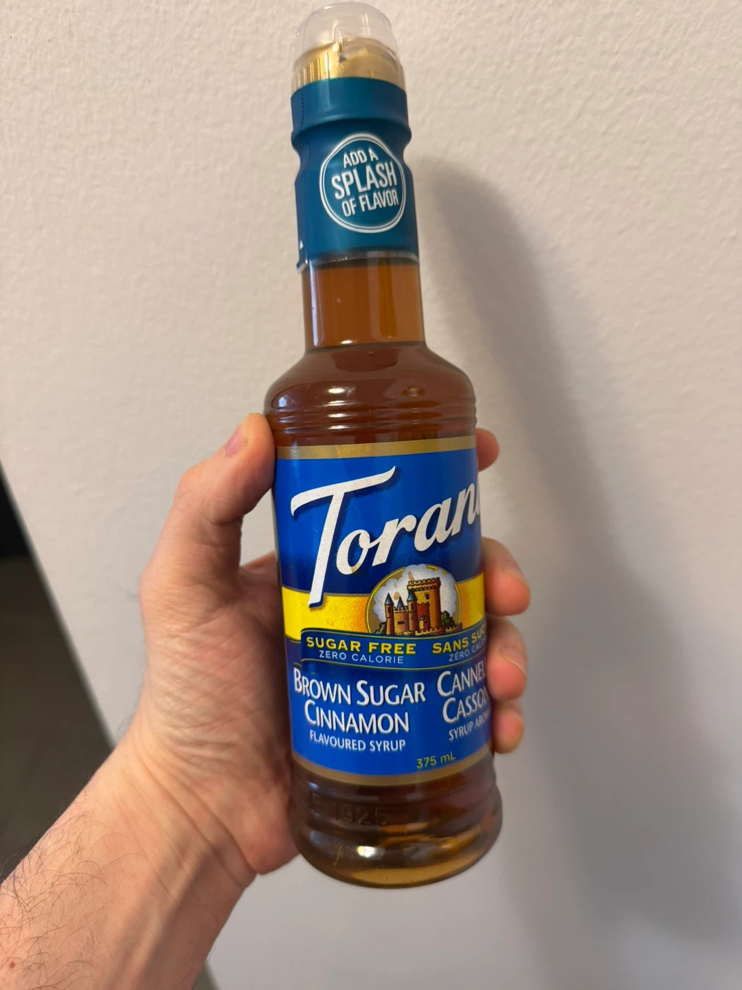 Torani Sugar Free Brown Sugar Cinnamon Syrup – 375mL (Unopened)