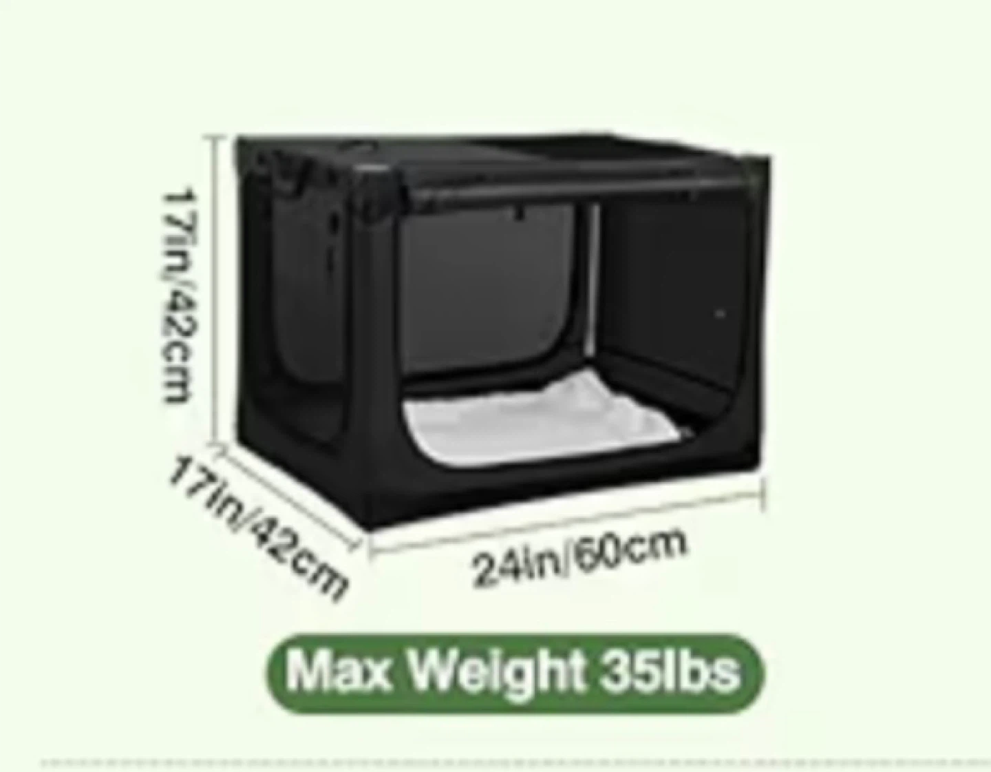 New 24 Inch Collapsible Travel Dog / Pet Crate - photo 2