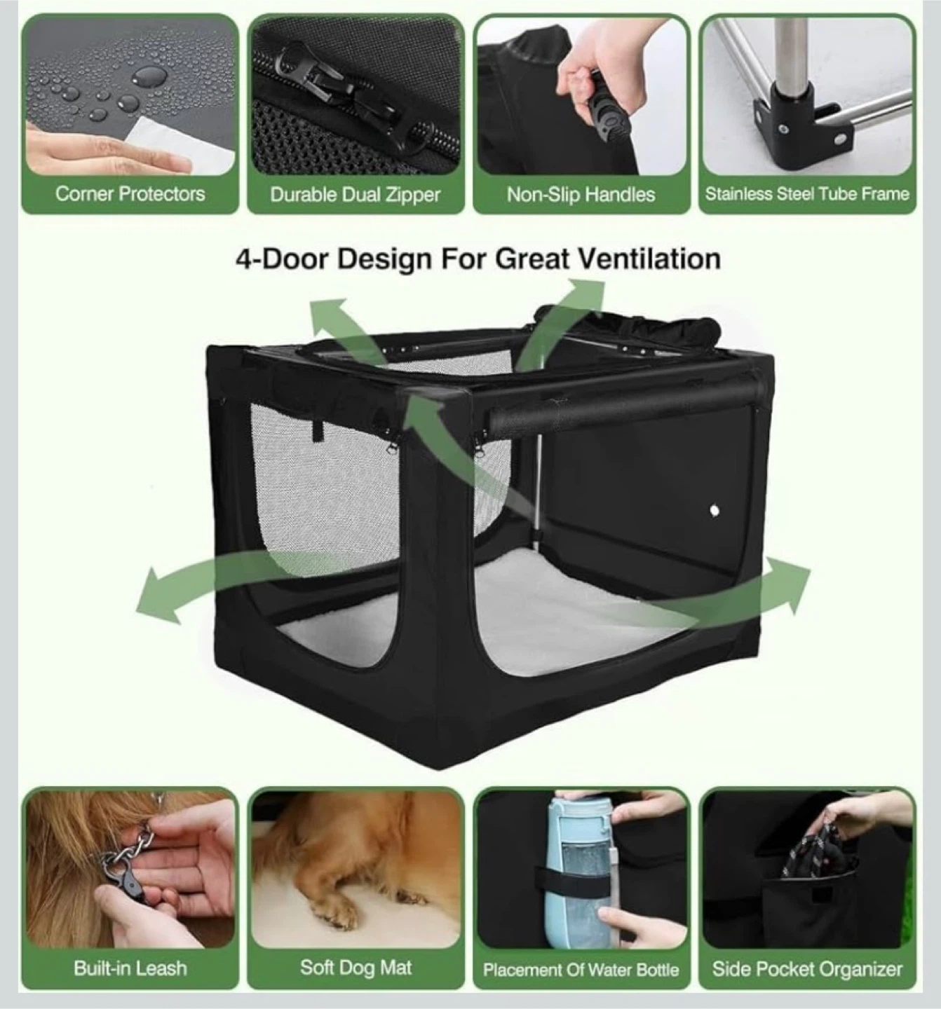 New 24 Inch Collapsible Travel Dog / Pet Crate - photo 4