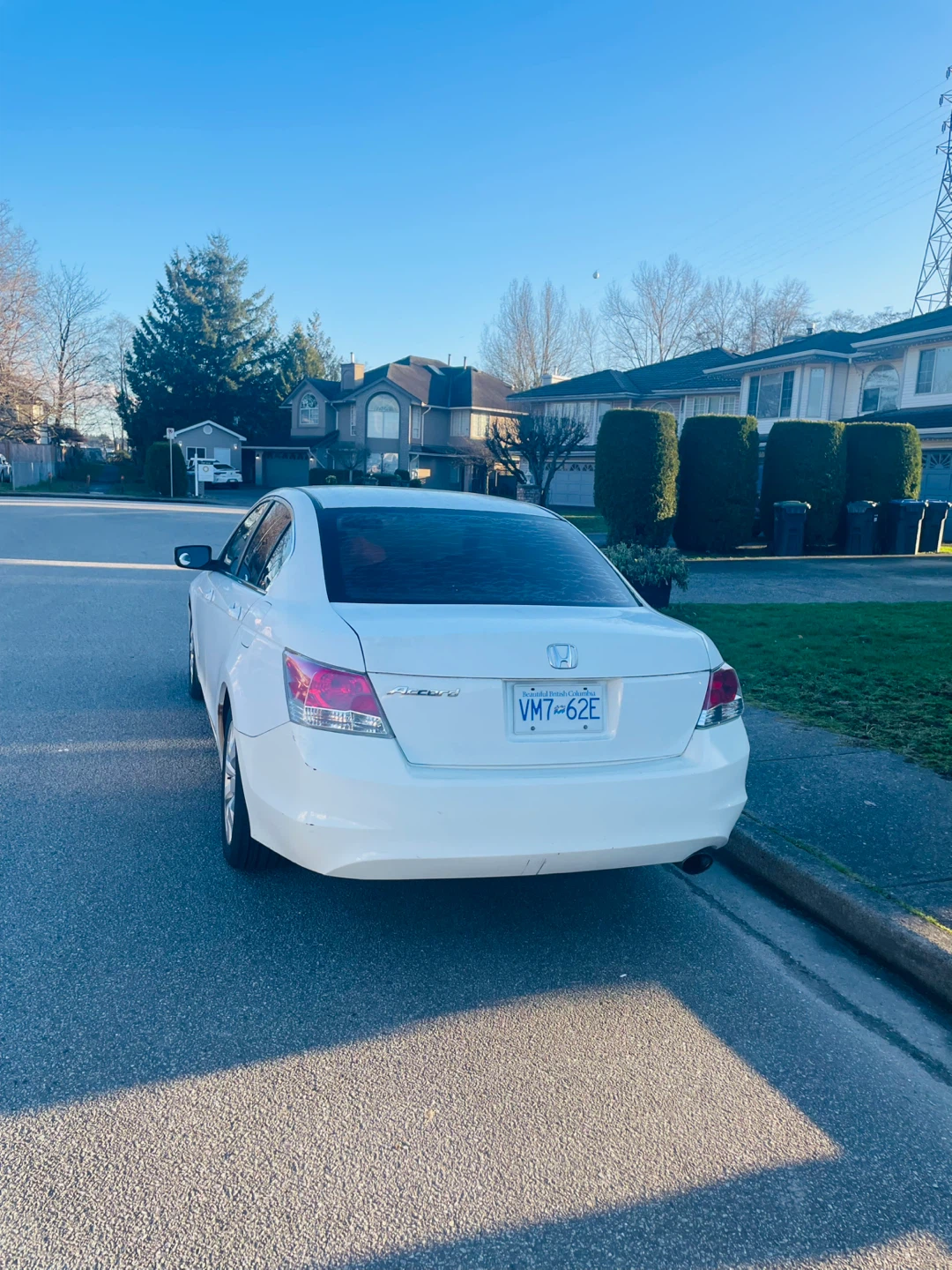 White Honda Accord Sedan