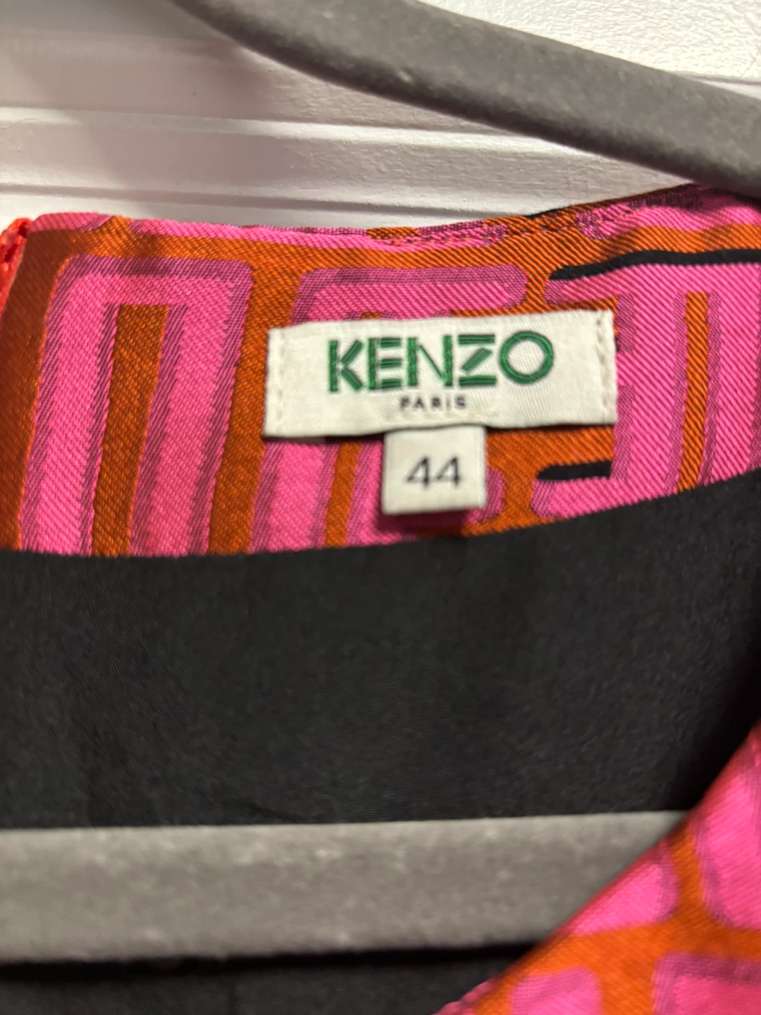 KENZO Paris Women's Pink Geometric Print Sheath Dress Size 44 - photo 5