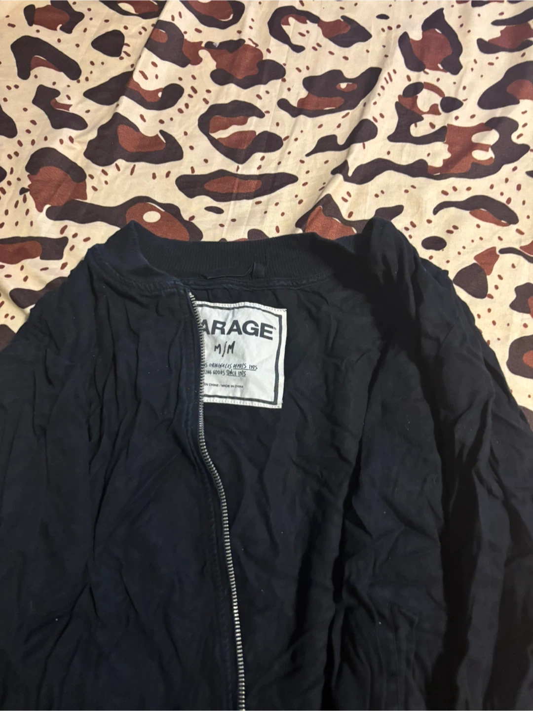 Garage Black Bomber Jacket M - photo 2