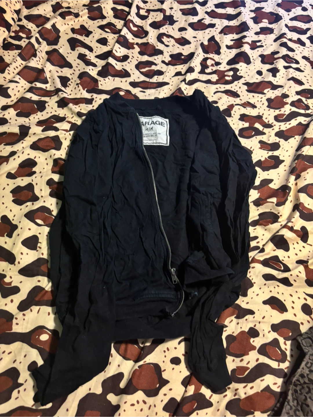 Garage Black Bomber Jacket M