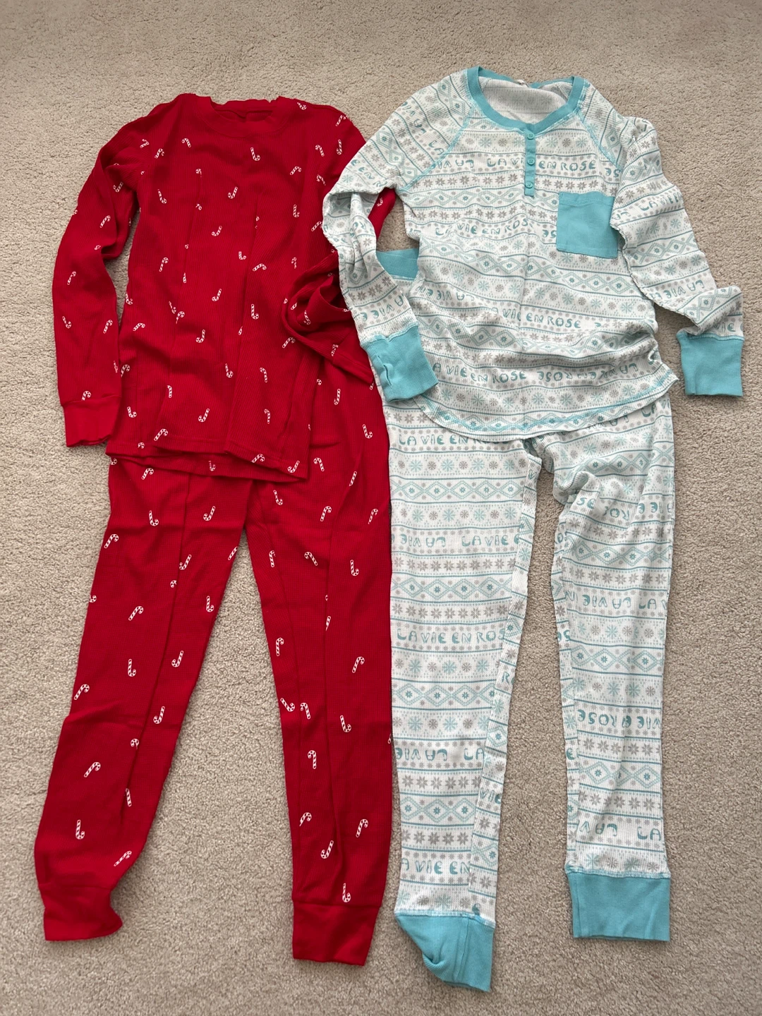 La Vie en Rose & Candy Cane Pajama Sets - photo 2