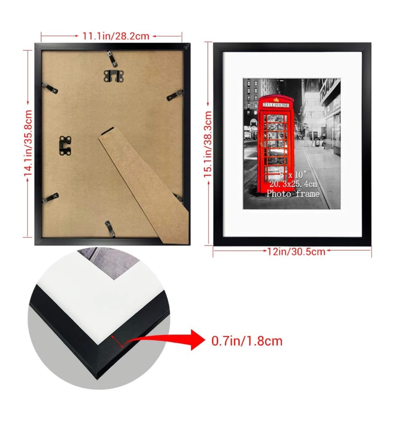 Black Photo Frames (Set of 9) - photo 3