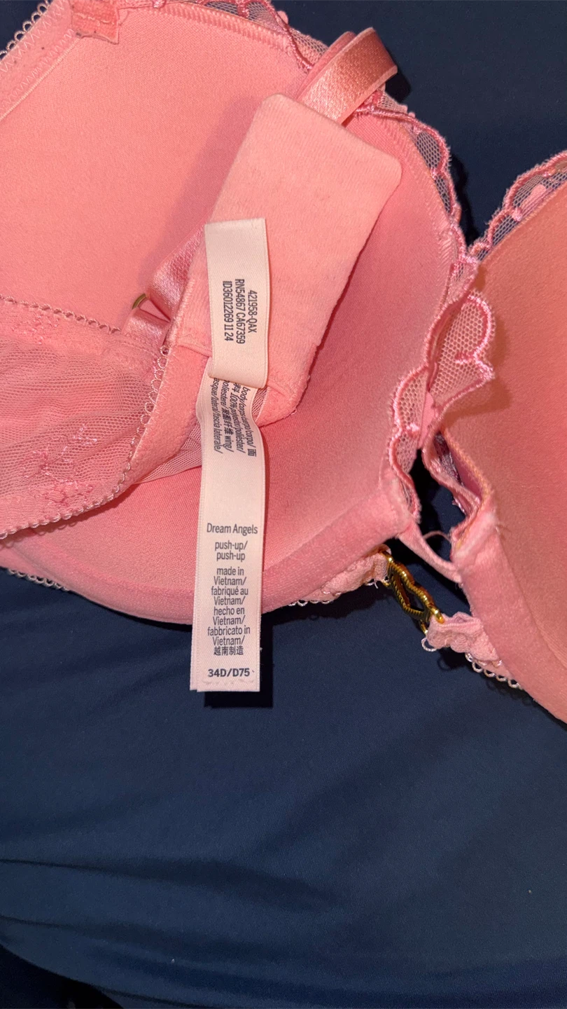 Victoria's Secret Dream Angels Push-Up Bra 34D/75D Pink - photo 4